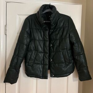 7 For All Mankind Forest Green Puffer Jacket